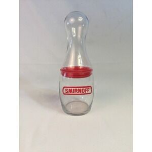 SMIRNOFF BARTENDER SHAKER Decanter Glass Bar Bowling Pin Unique!